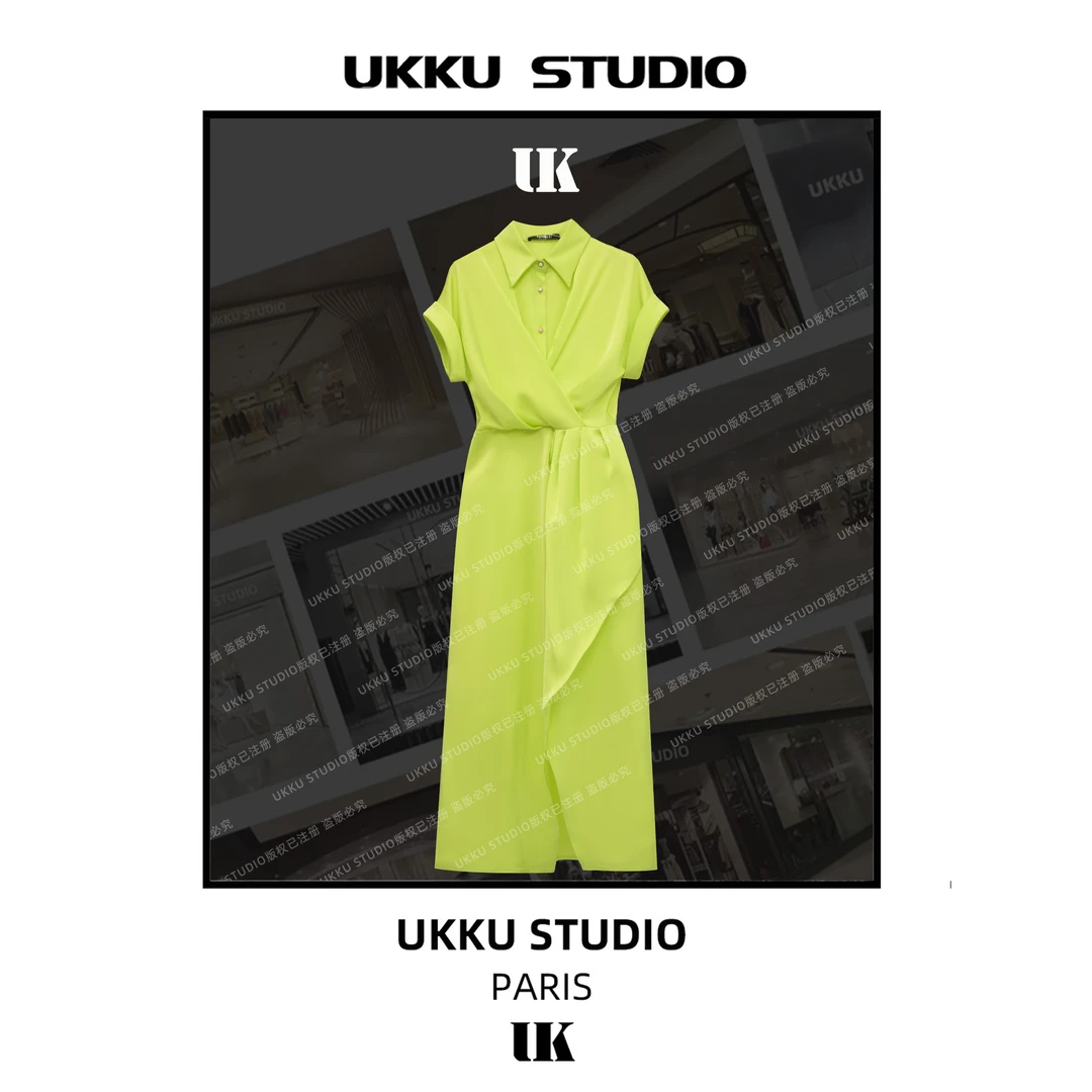 LILI【UKKU STUDIO】法式连衣裙收腰显瘦简约时尚512411