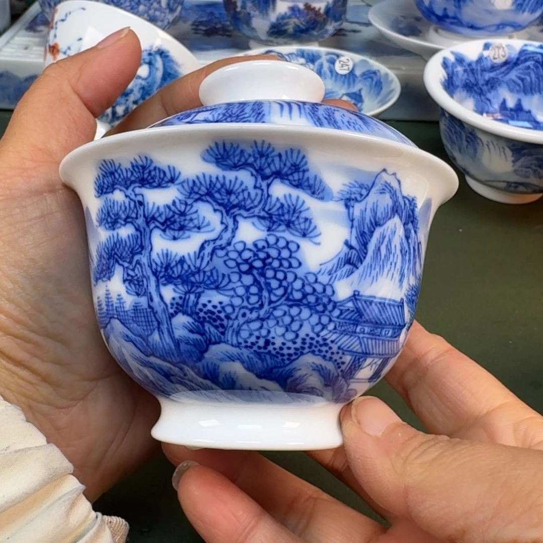 陶景德镇纯手绘茶具圆圆285