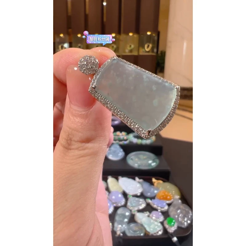 天然A货翡翠SW05无事牌吊坠多样性发一