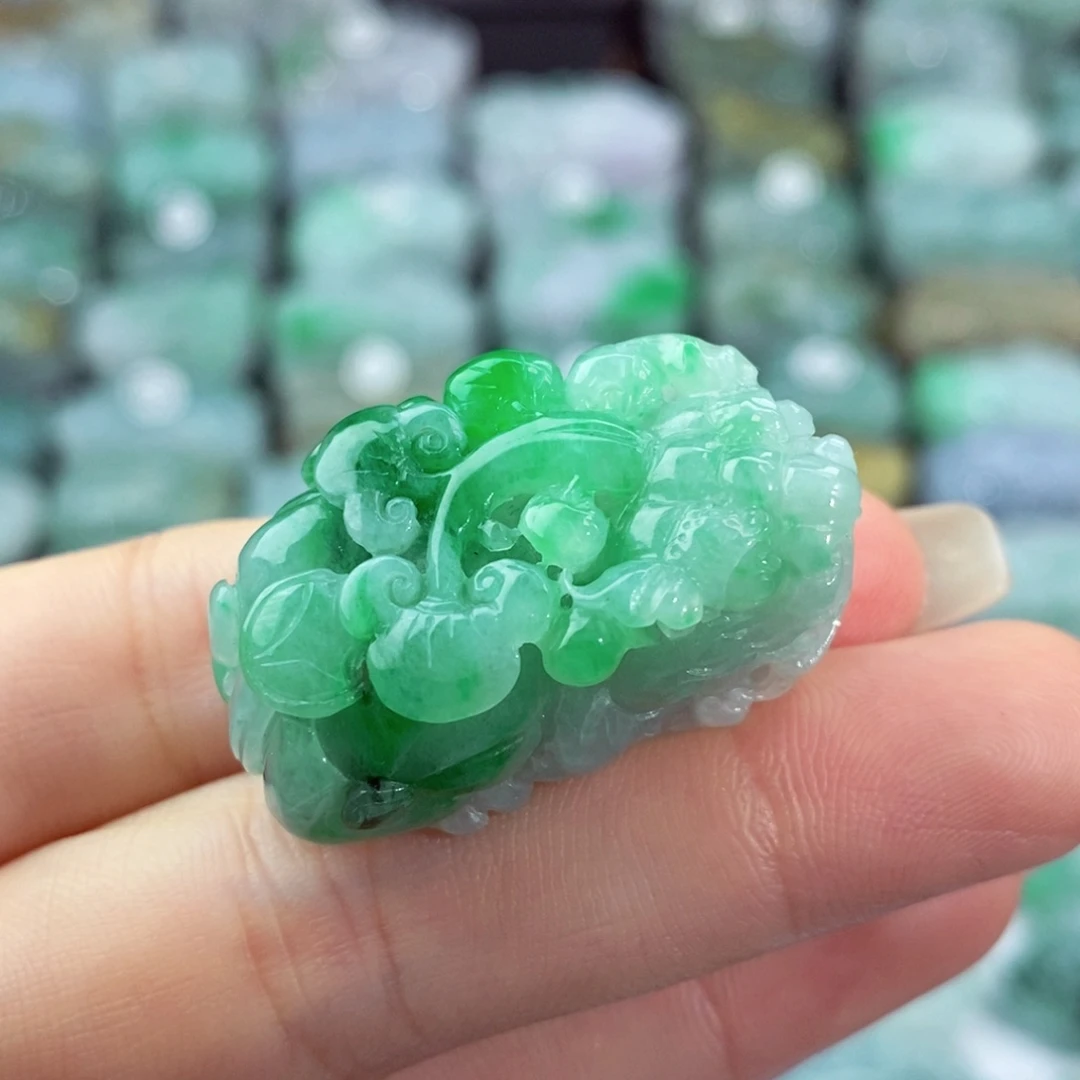 颈饰未镶嵌翡翠平**乐天然