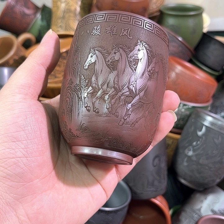 茶杯紫砂全手工紫砂主任杯