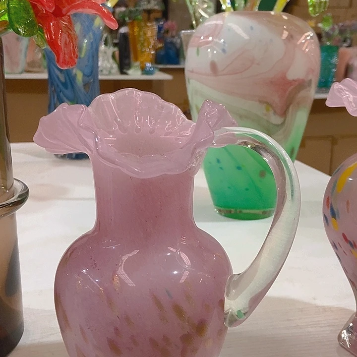 琉璃琉璃花瓶高24口6