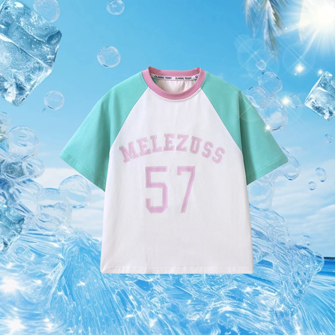 F032   女童短袖t恤女大童夏季新款TD520135