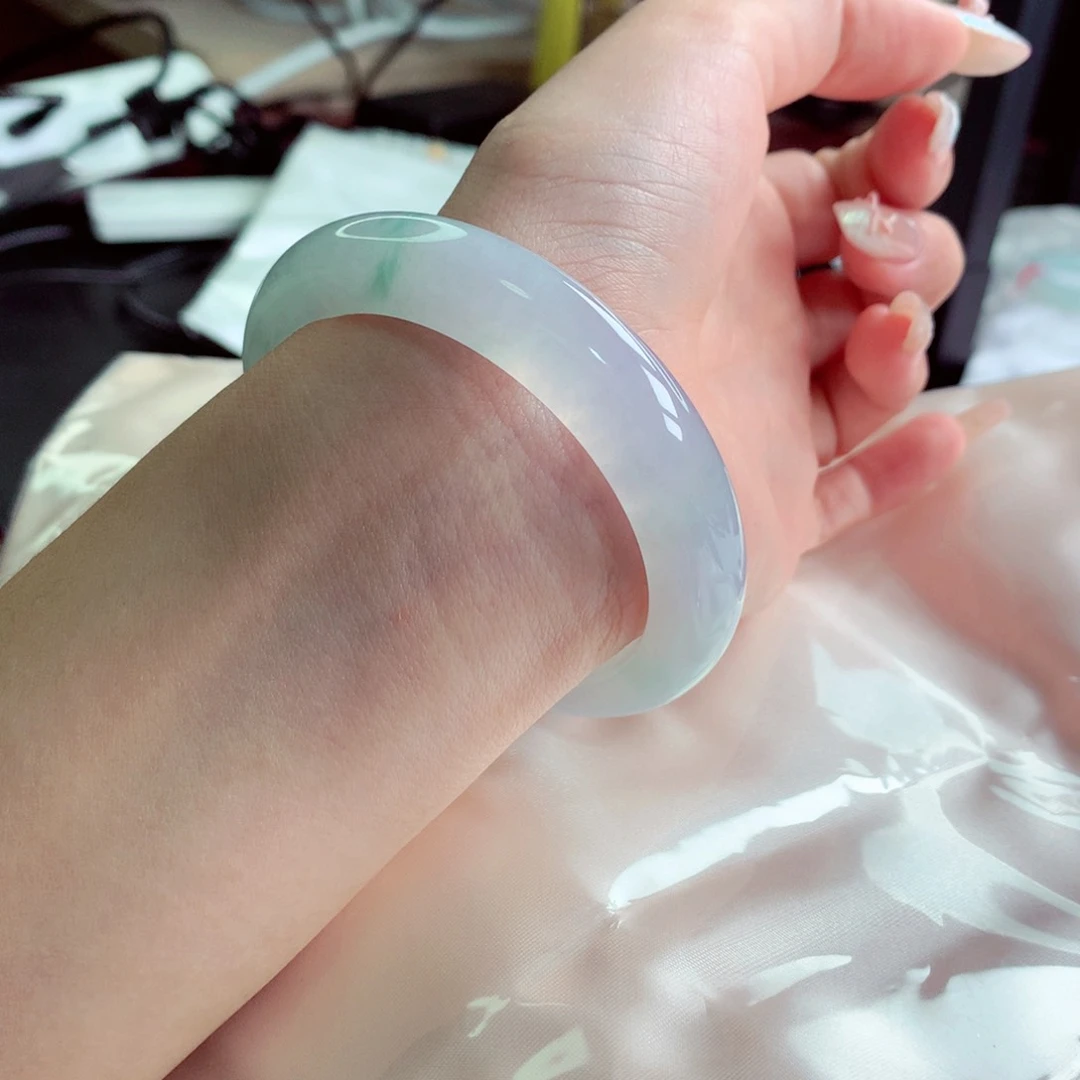 未镶嵌手镯翡翠天然缅甸翡翠A货手镯 105号