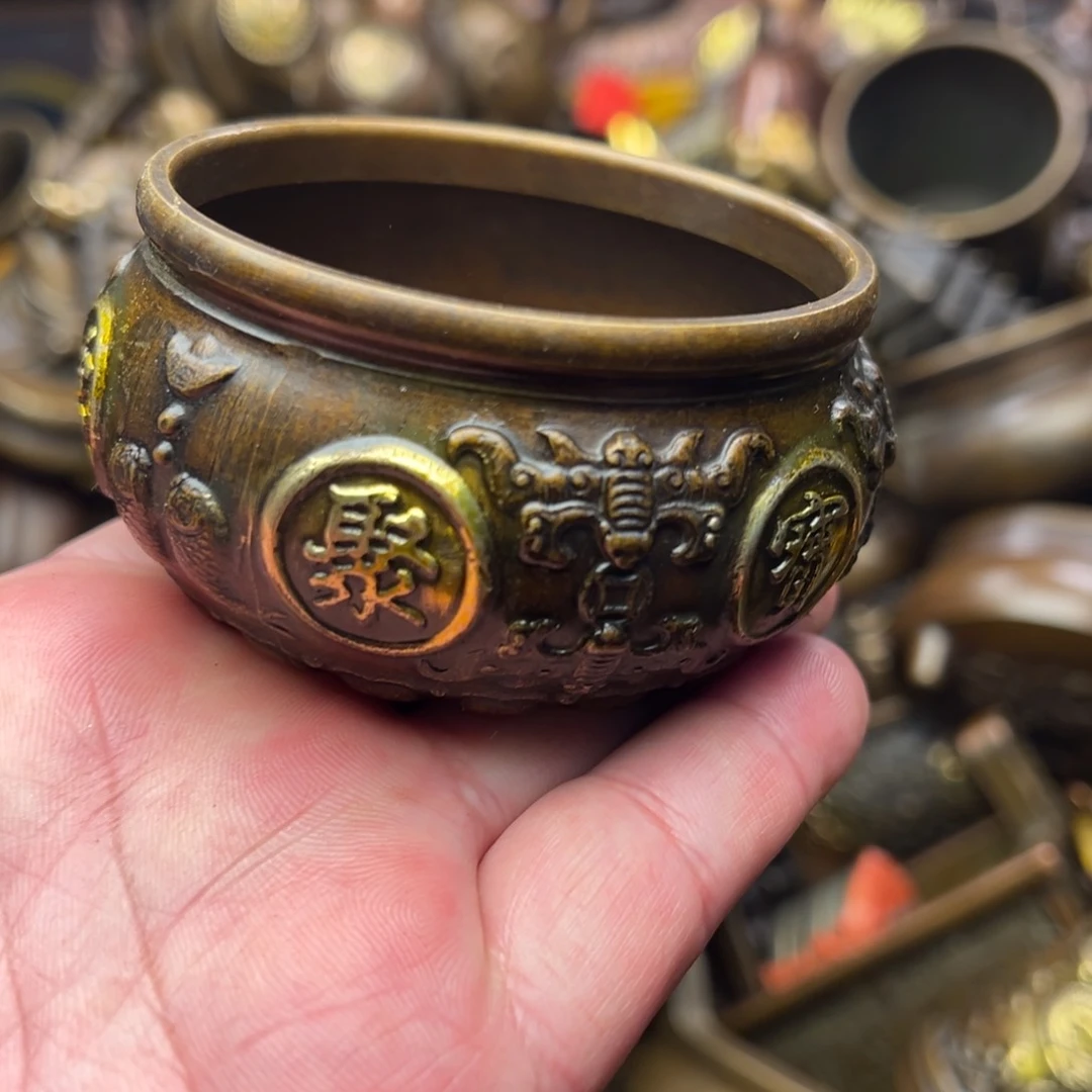 茶壶香炉铜器摆件