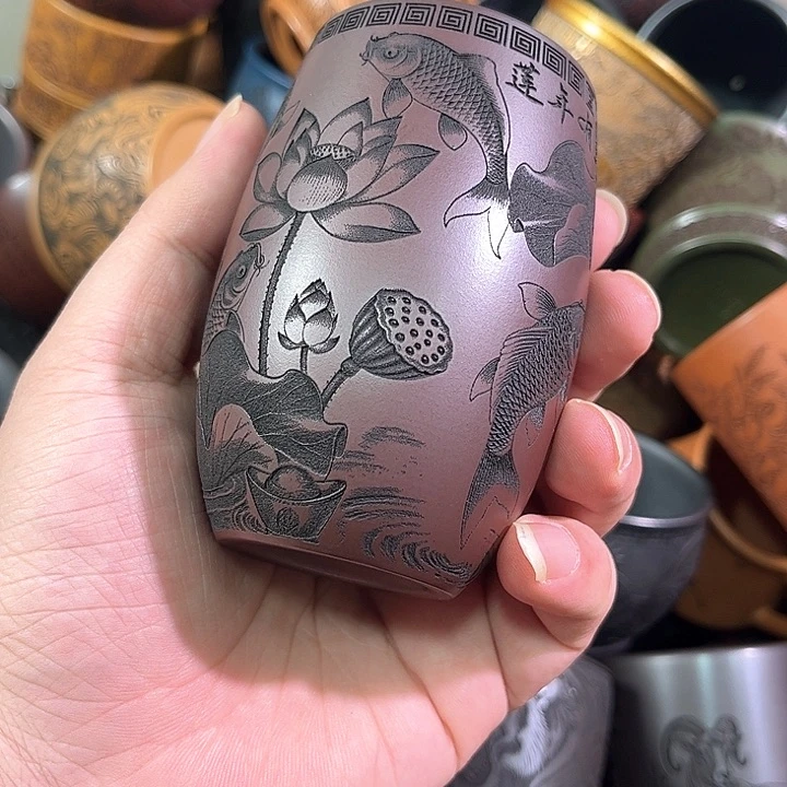 茶杯紫砂全手工紫砂主人杯