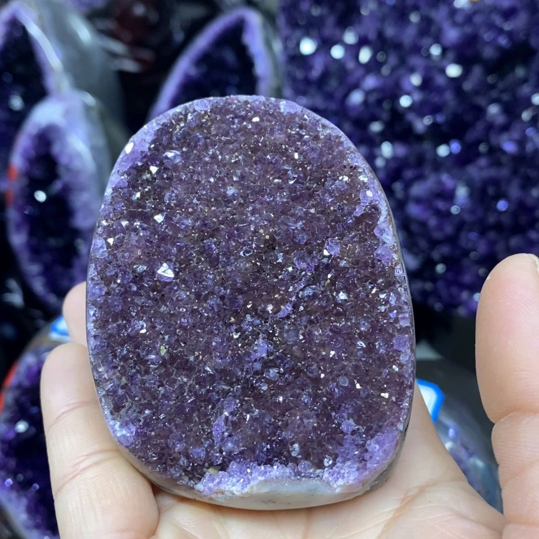 紫晶摆件未镶嵌莹