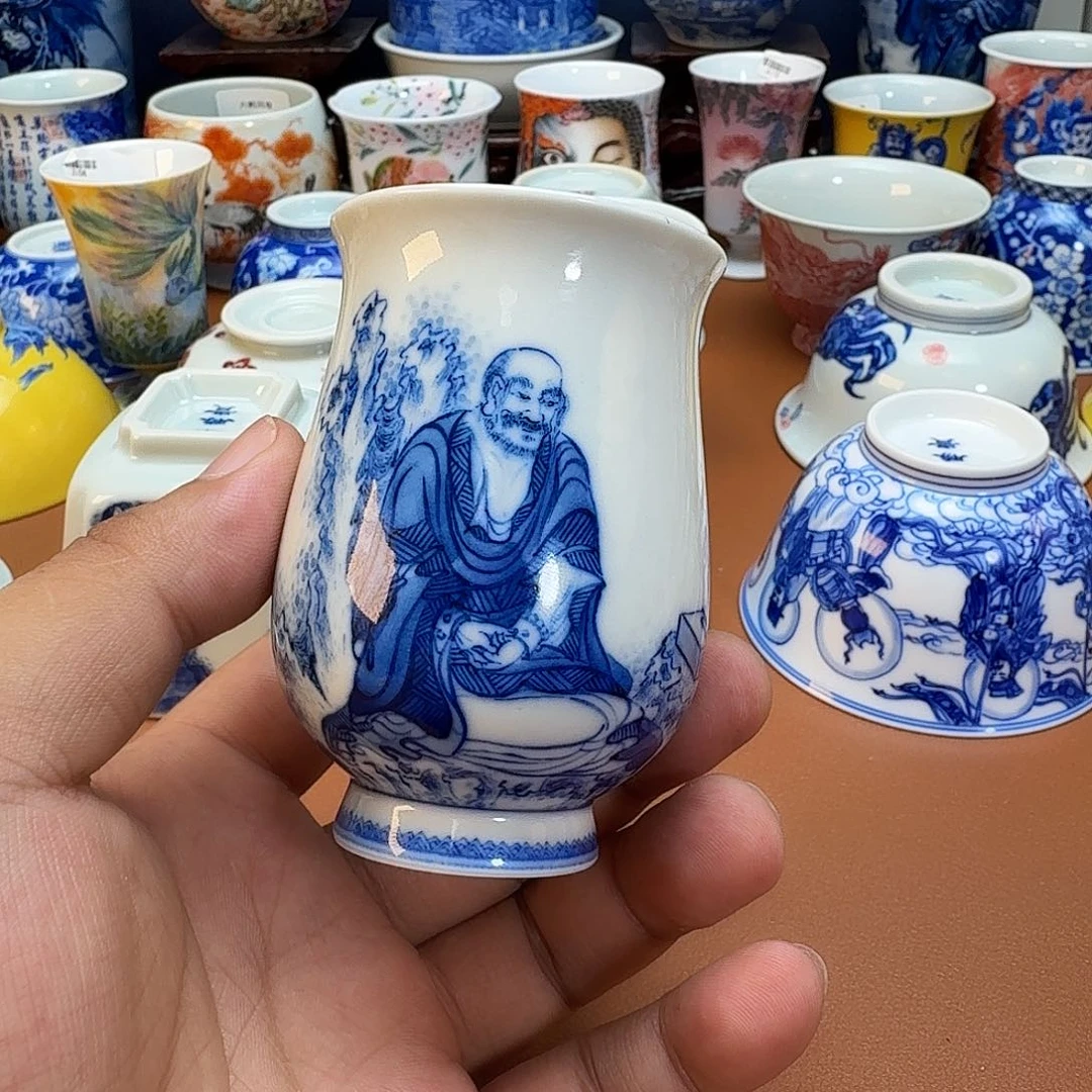 摆件…***.景德镇全手工手绘陶瓷