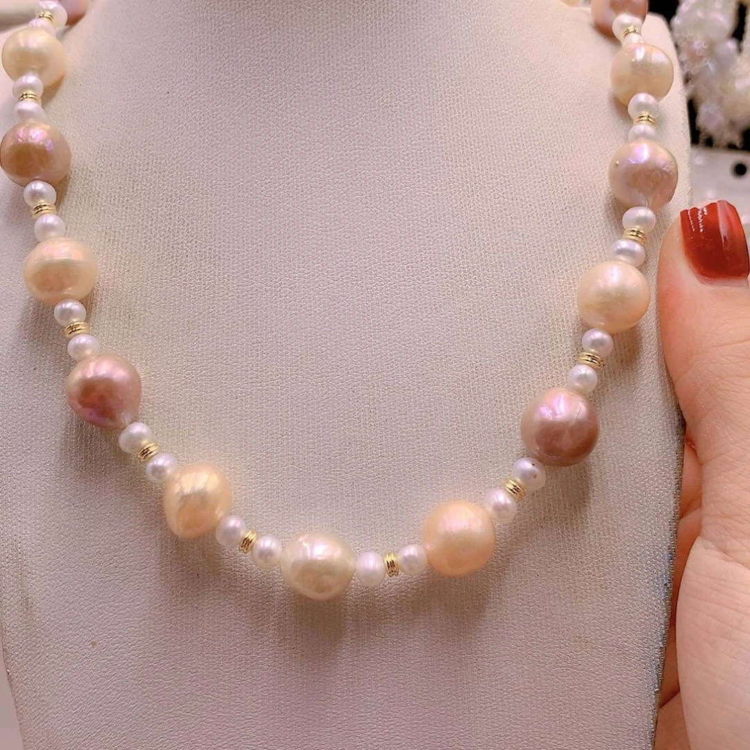 银S925镶嵌耳饰淡水珍珠