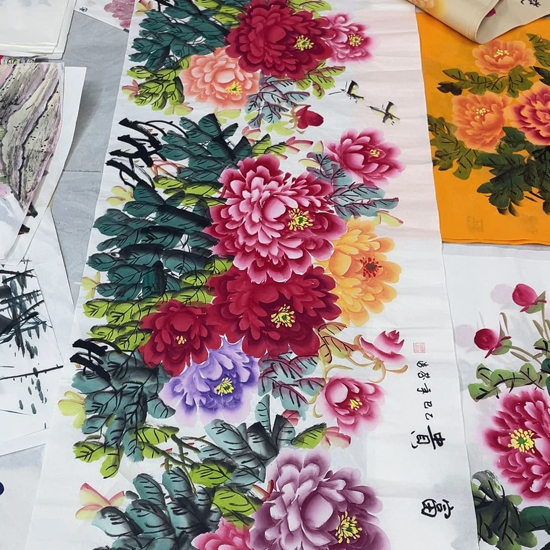 国画国画作品书法作品原稿小六尺横福利180✖️70