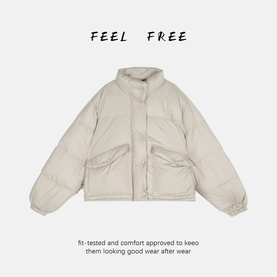 FEEL FREE-【黑桃生巧】立领白鹅绒羽绒服 2025新款NEW