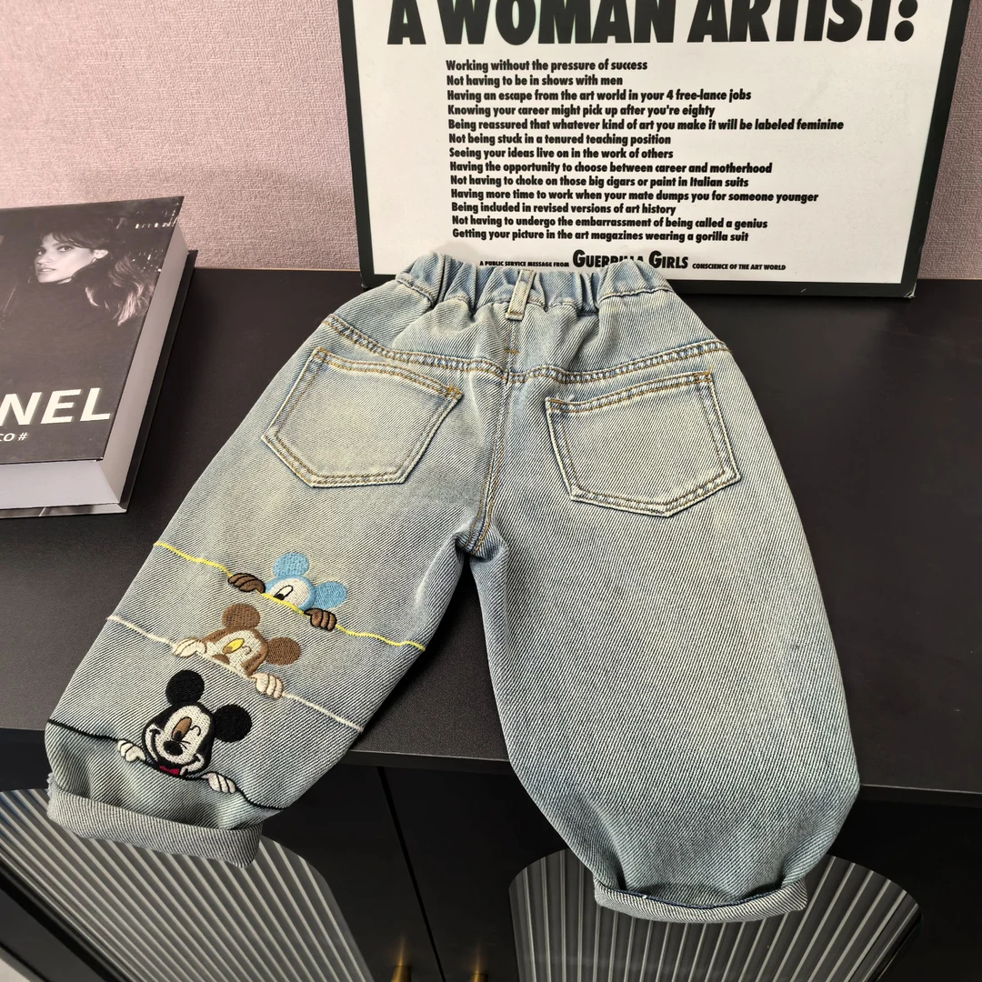 童装男童牛仔裤春秋季中小童宽松长裤儿童男孩宝宝帅气休闲裤潮流