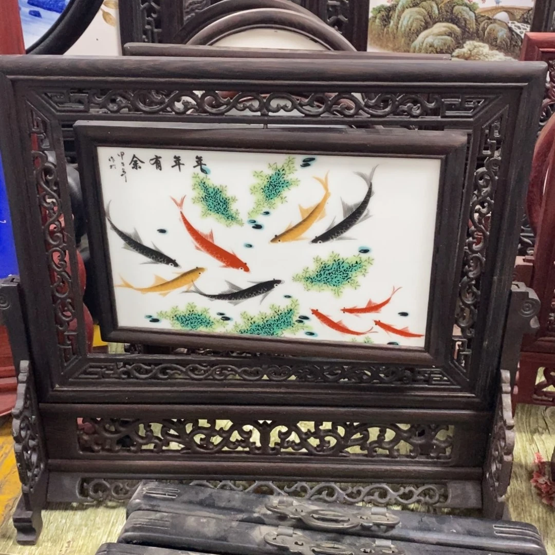 瓷38*41 景德镇瓷板画柴窑烧制