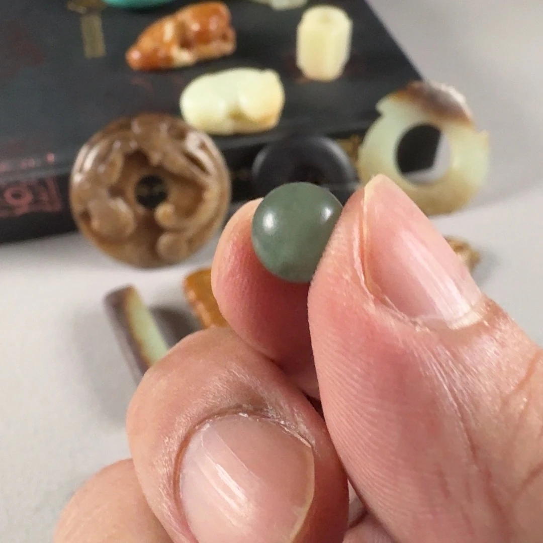 安***平翡翠散珠翡翠珠子散珠适合串珠