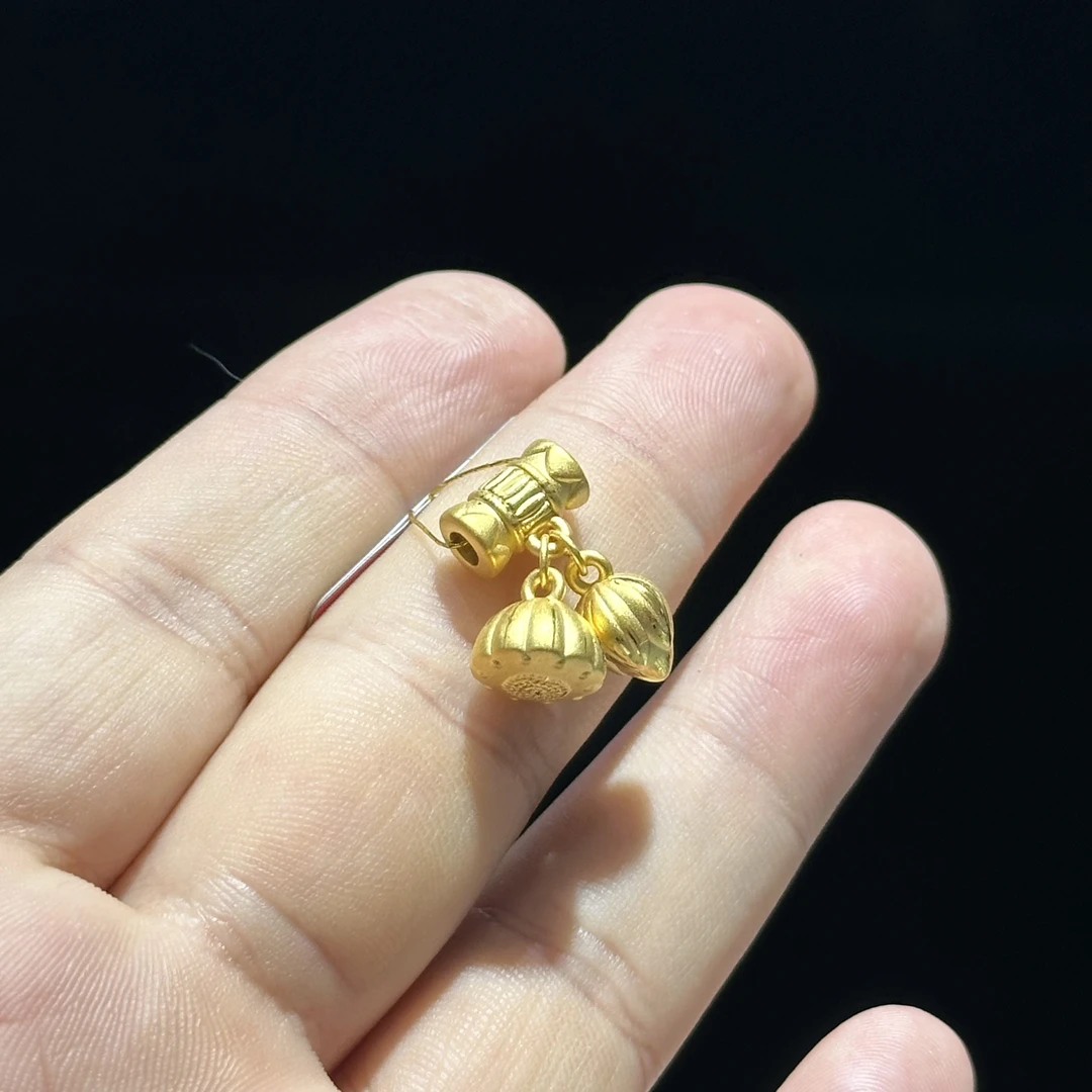 足金999 两世欢通孔 2.381