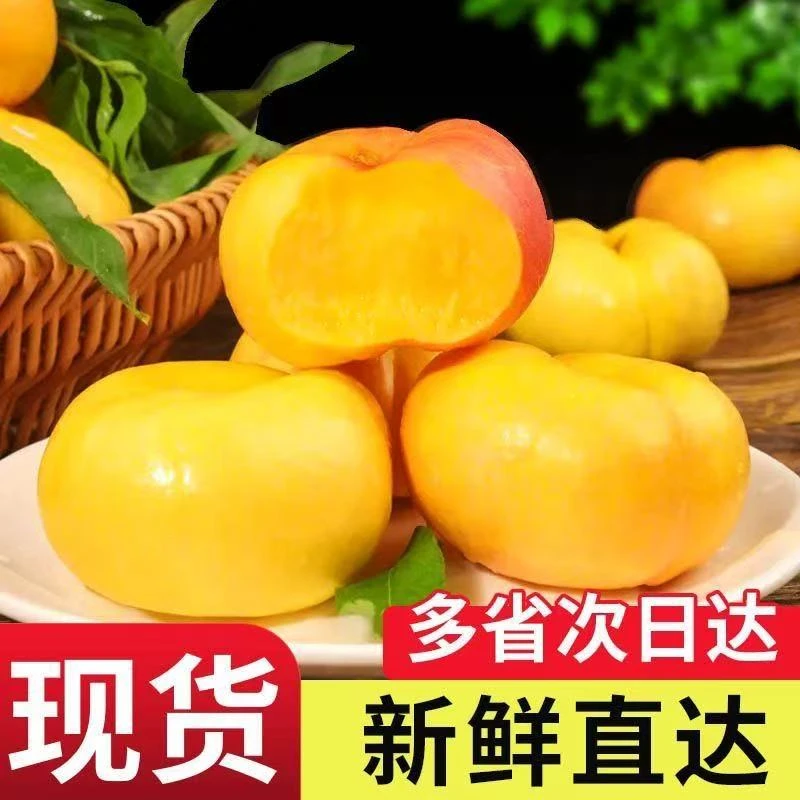 【次日达】黄油蟠桃头茬鲜果1斤顺丰包邮山东省