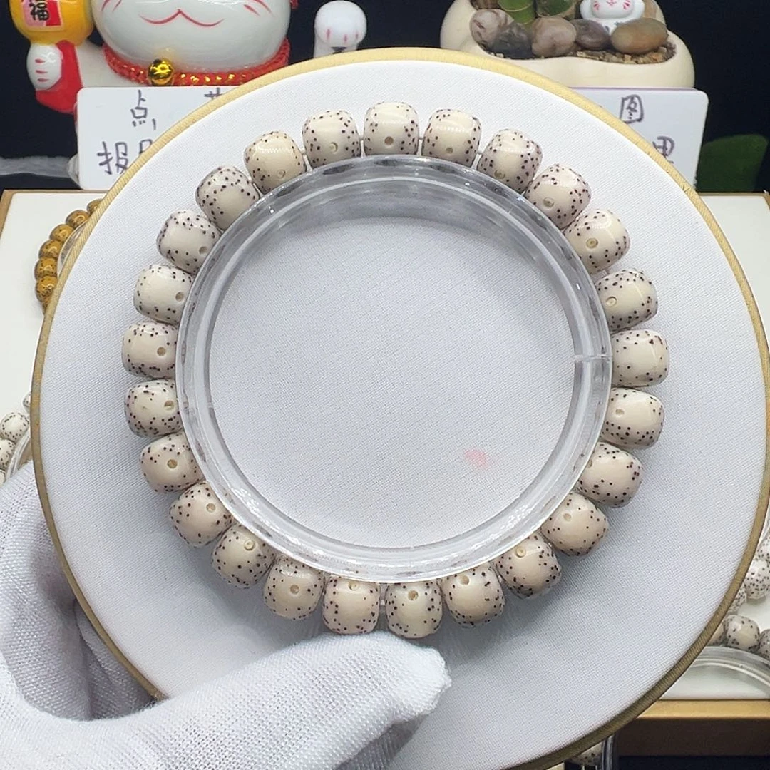 手串星月菩提骨瓷白9✖️8通体月朗星稀