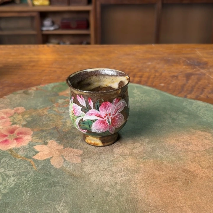 柴烧纯手工手绘陶瓷