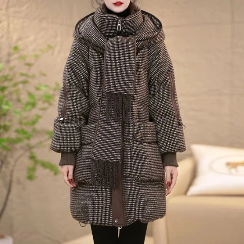 【羽绒服】加厚梦梦冬季轻奢优雅气质时尚保暖大气减龄休闲羽绒服