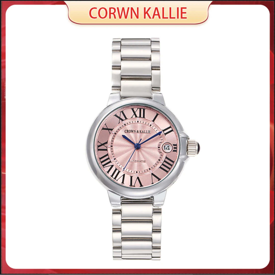 【官方正版】zido气球机械风气质经典背透陀飞轮日历手表女士腕表