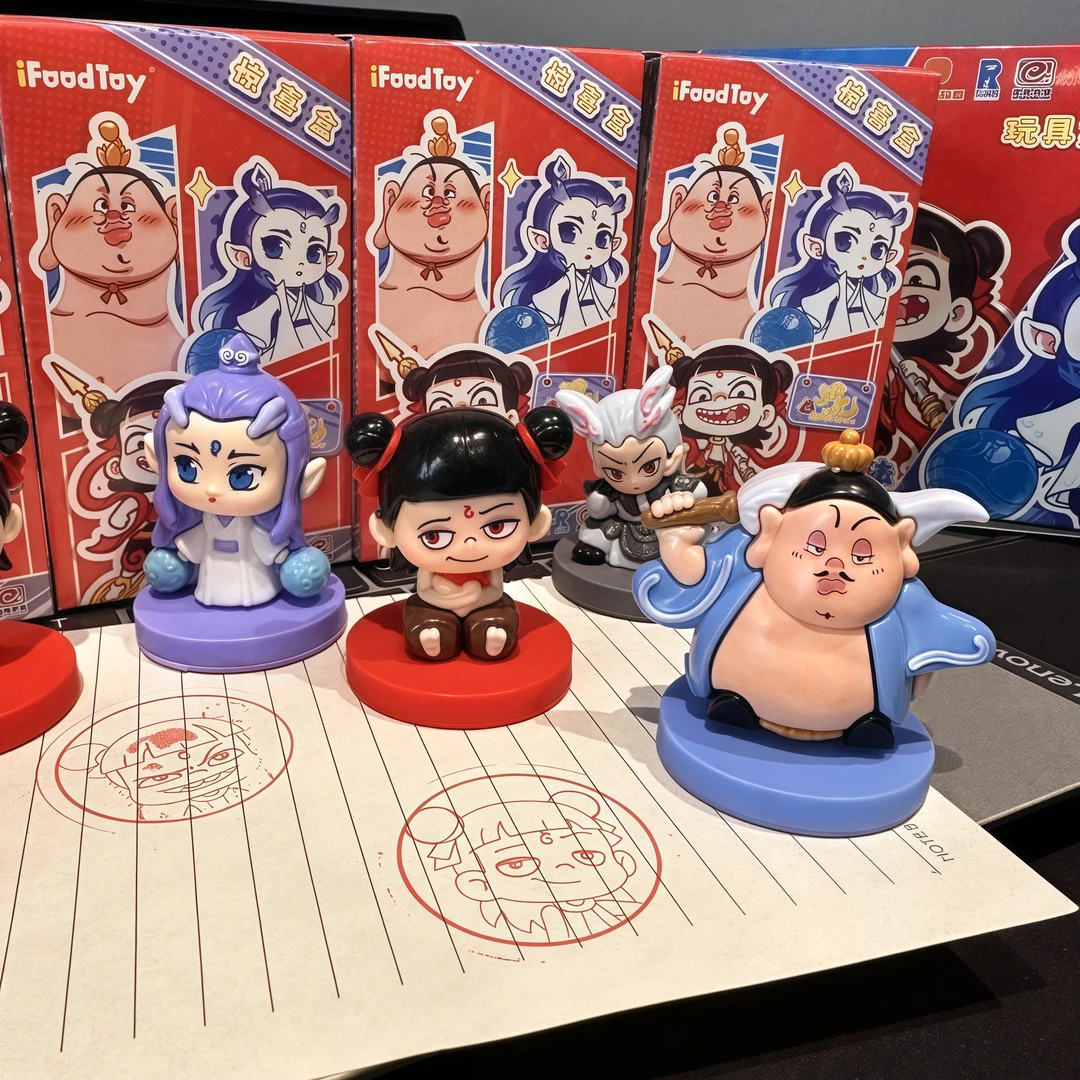 【到手6盒必含隐藏款！】哪吒新款之魔童闹海系列国潮风手办摆件盲盒