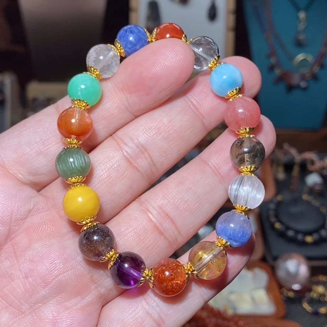 水晶手串未镶嵌水晶多宝