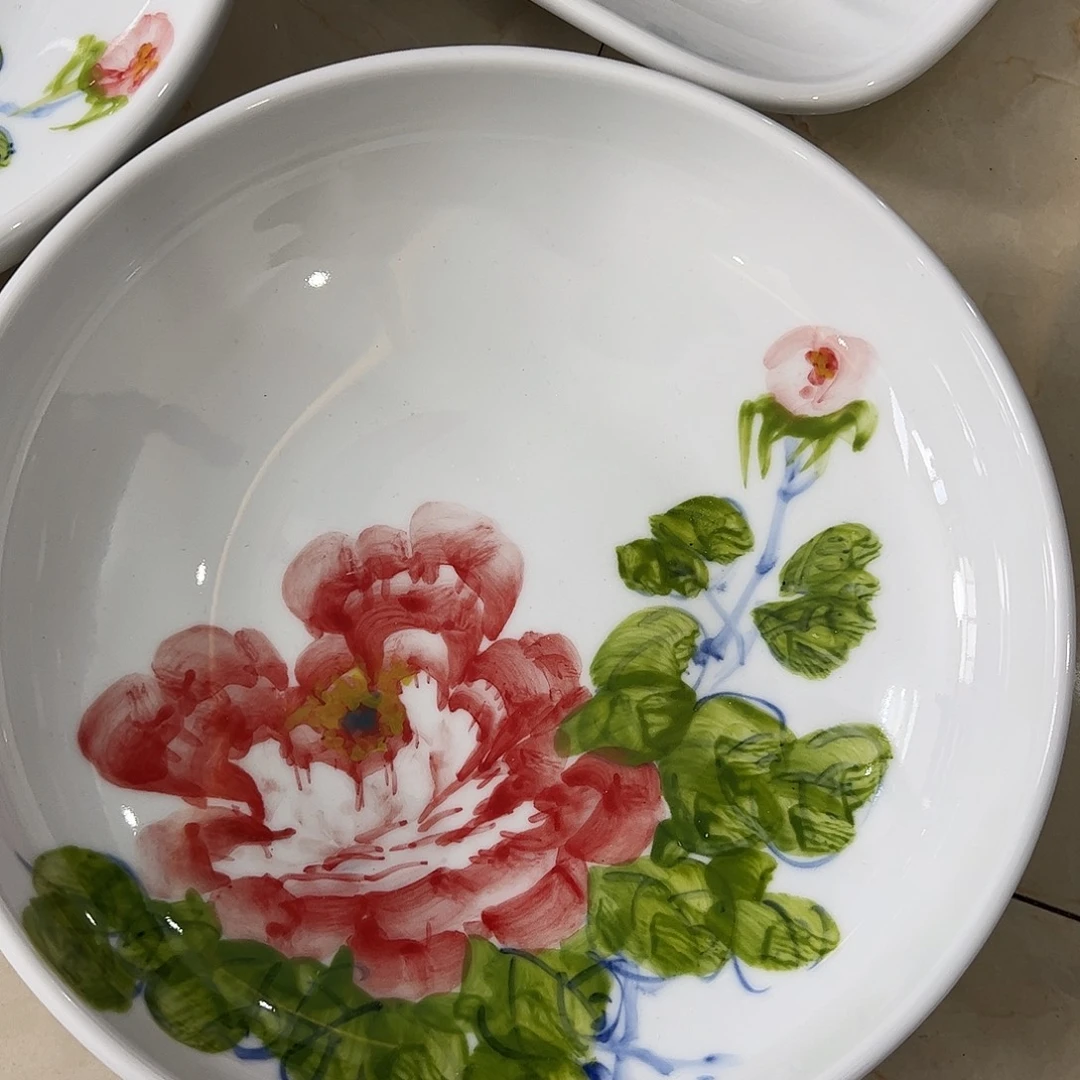 瓷片景德镇陶瓷手工手绘制作