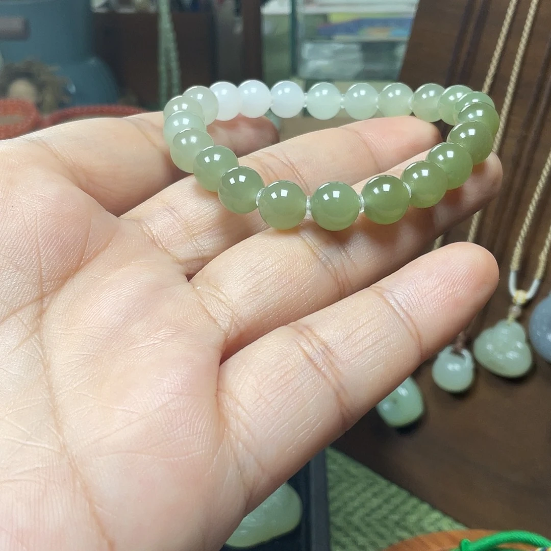 和田玉未镶嵌手串