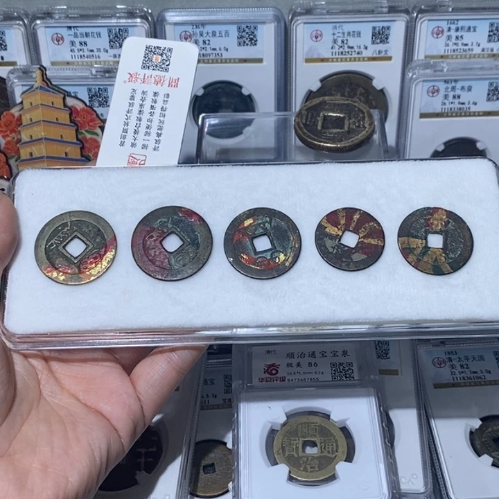 铜输****。小亦精选 精品香火五帝一套