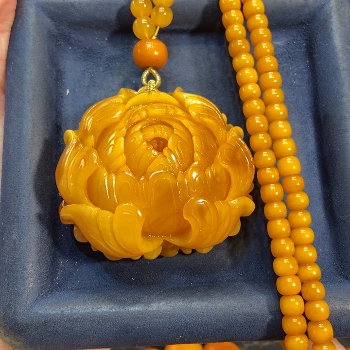 蜜蜡颈饰未镶嵌蜜蜡