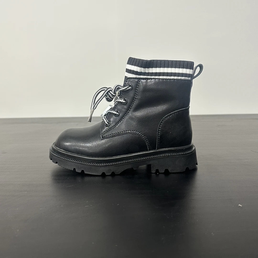 儿童马丁靴户外时尚百搭软底休闲运动复古马丁靴靴袜鞋  6179