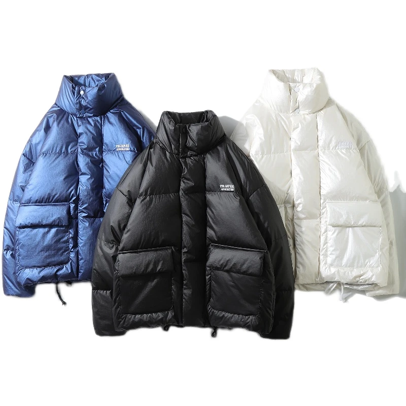 冬季新款90白鸭绒男士短款立领宽松时尚保暖羽绒服GS1162