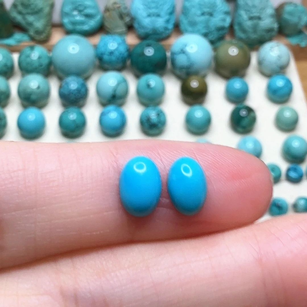 安***王未镶嵌绿松石耳朵面
