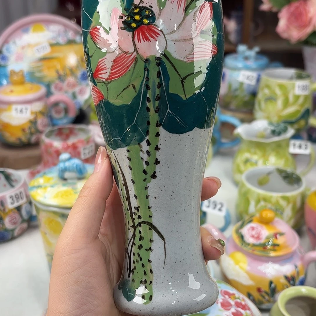 景德镇手绘高温釉下彩陶瓷茶具