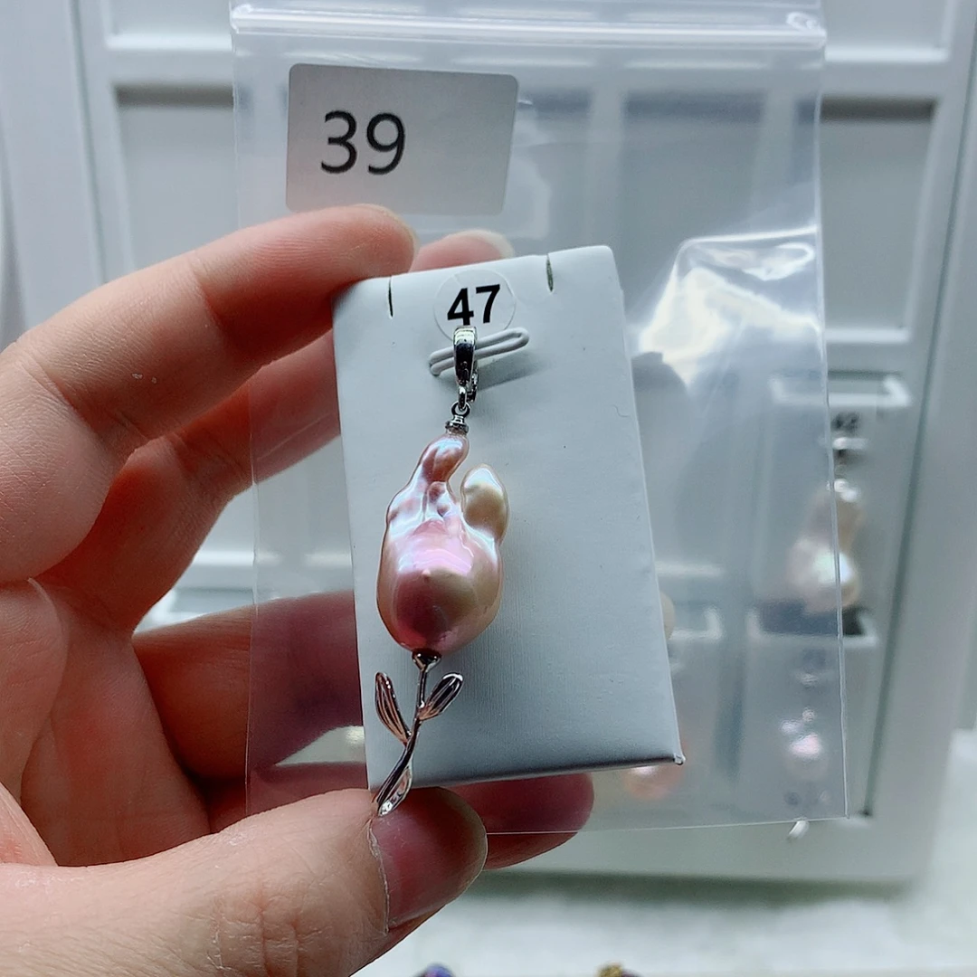 淡水珍珠吊坠(不含链)合金