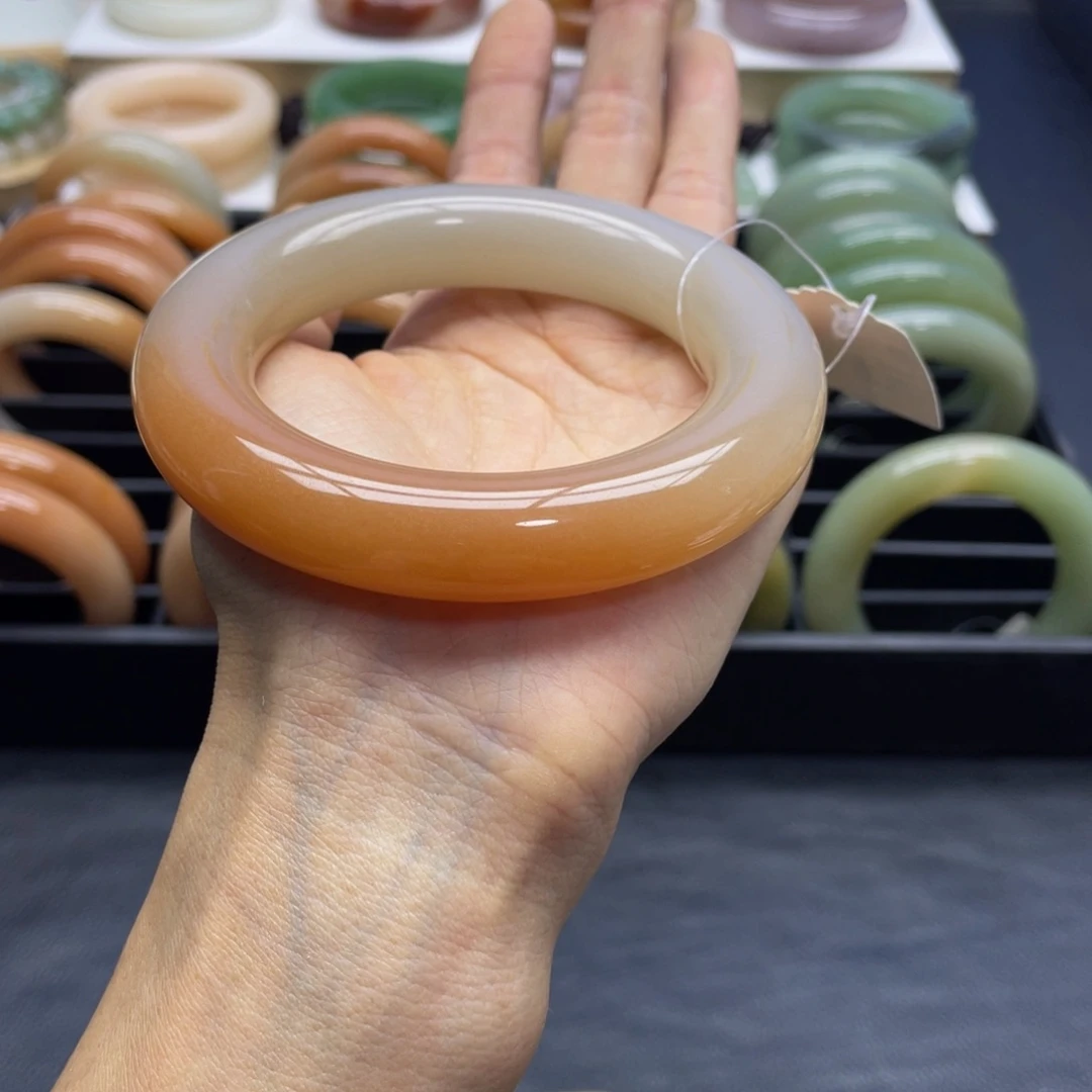 未镶嵌手镯石英质玉柚*M