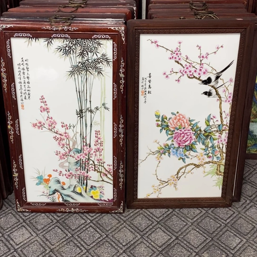 松***…瓷景德镇瓷板画柴窑烧制