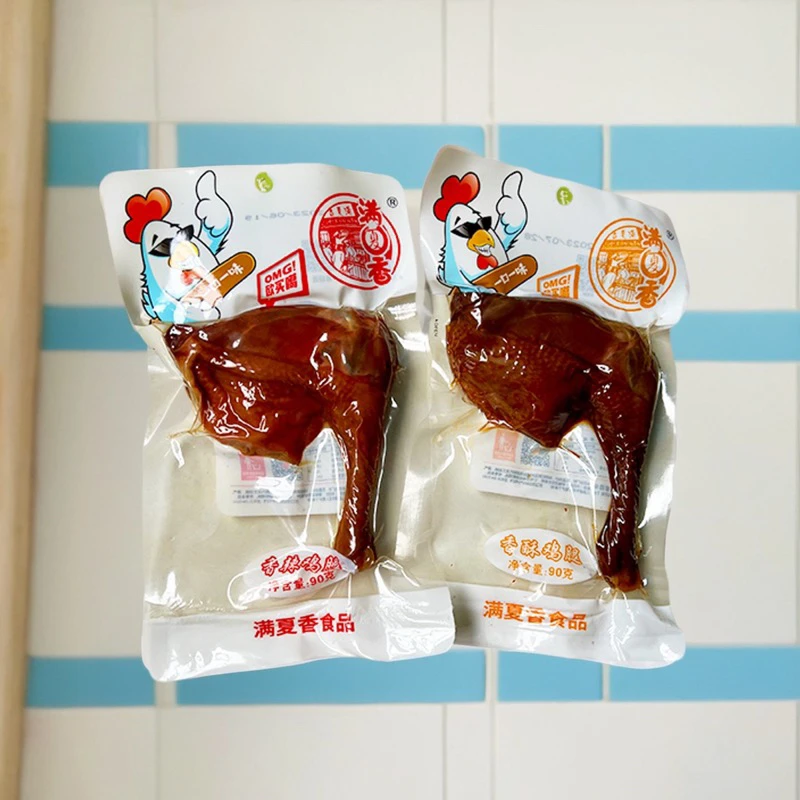满夏香香辣鸡腿香酥鸡腿开袋即食批发正宗温州产真空包装温州特产