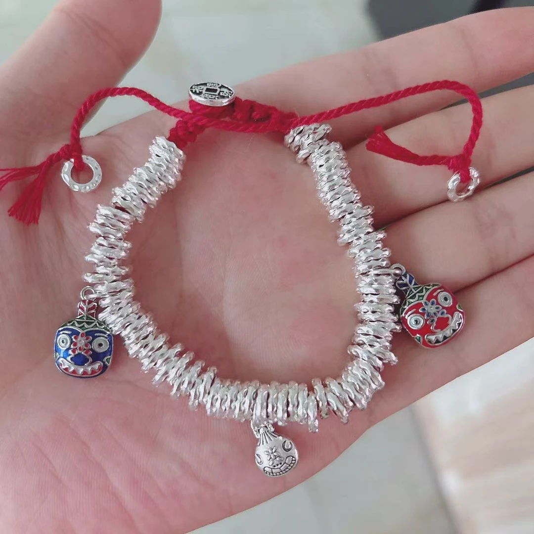 YZ121【清货专用链接】盘缠一家三口 吞金兽 纯手工编绳民族风