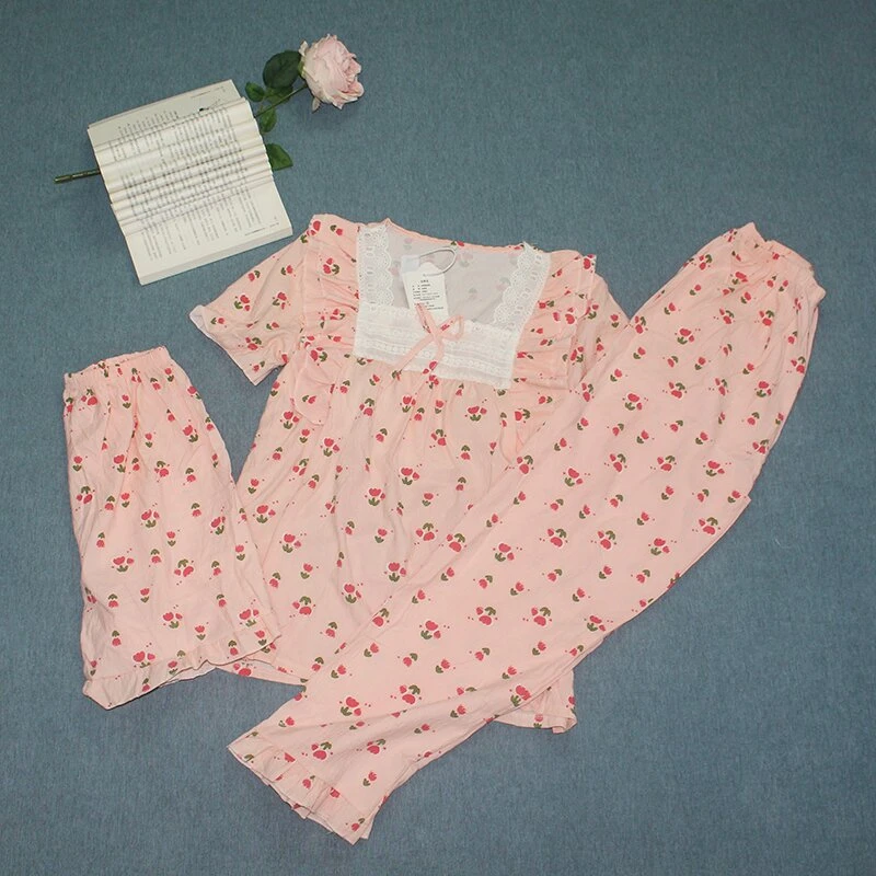 8.（801-899）睡衣套装甜美网红秋冬少女宽松家居服冬季