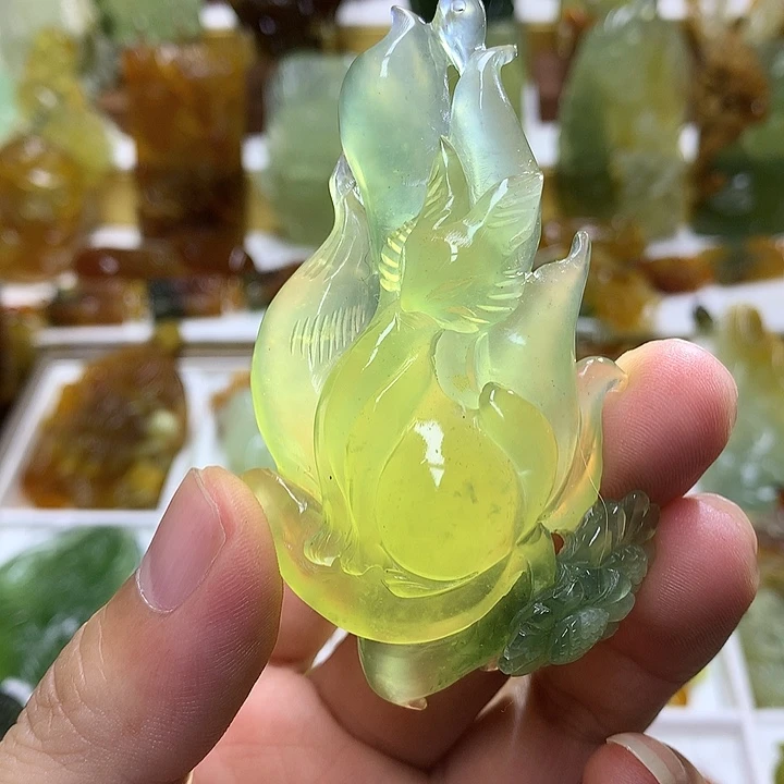 蛇纹石玉未镶嵌珠宝半成品