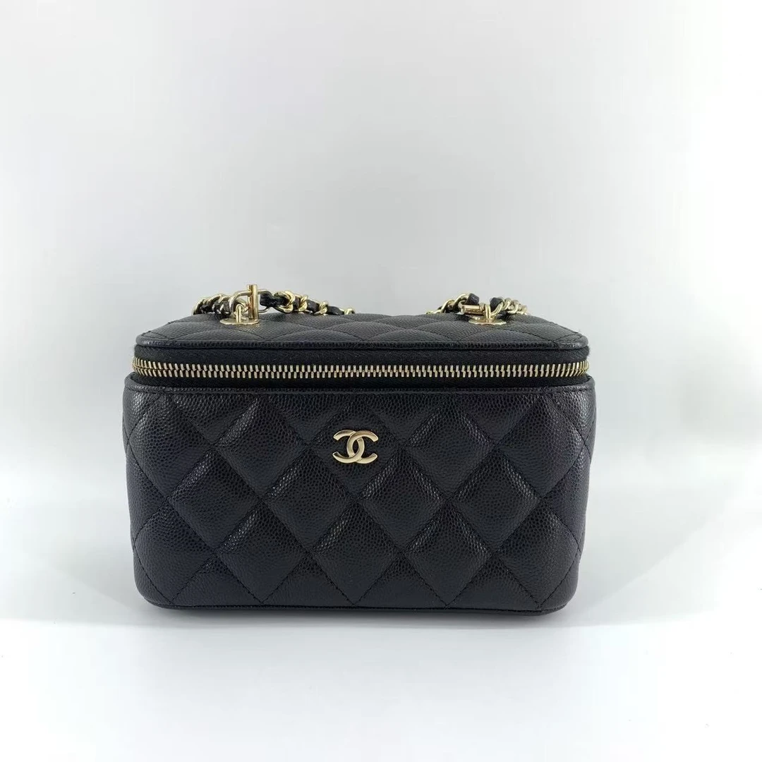 95新 Chanel/香奈儿 Chanel/香奈儿 黑金化妆包bwz