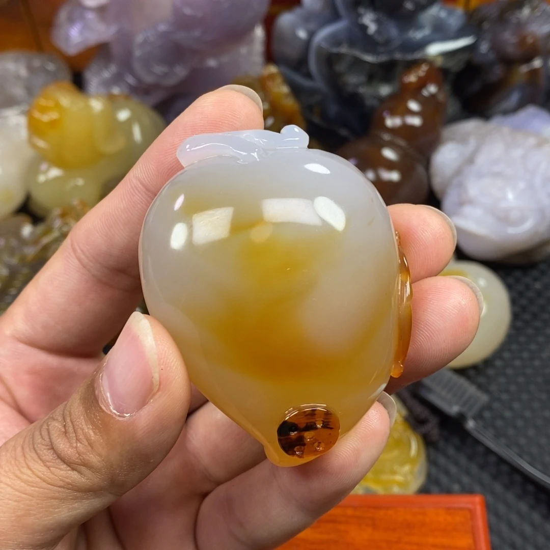 玛瑙/玉髓手把未镶嵌老*
