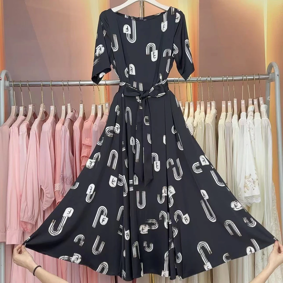 【RG052】2025新款时尚气质百搭减龄显瘦新款女装连衣裙