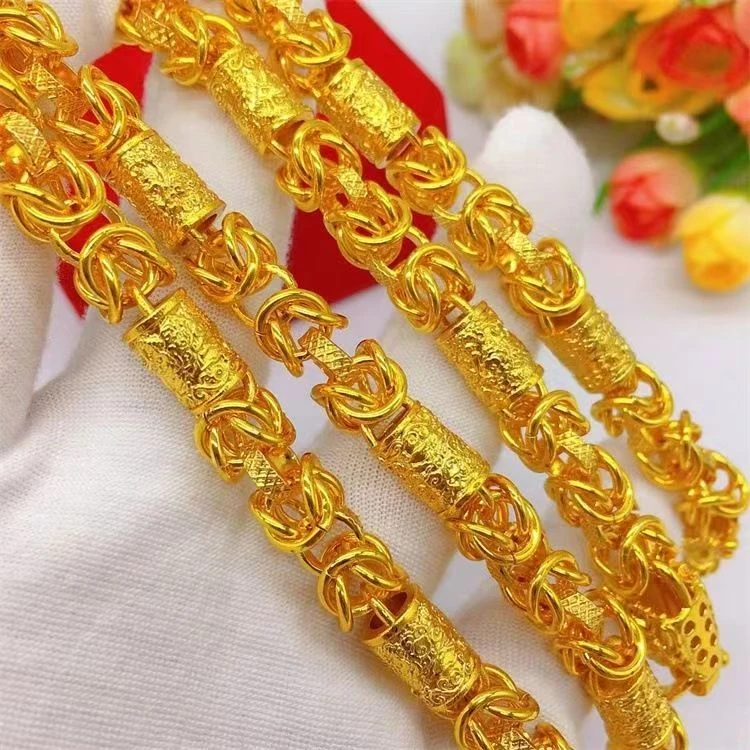 合金项链 【2025新款】龙柱项链男士时尚霸气潮流经典大气不掉色