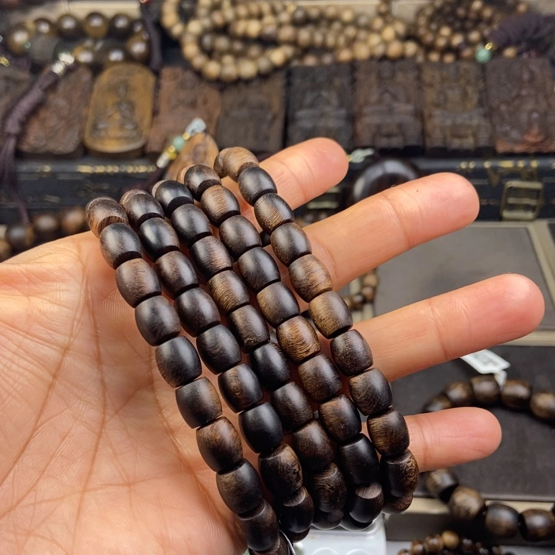 沉香手串上**水越南芽庄白留疤