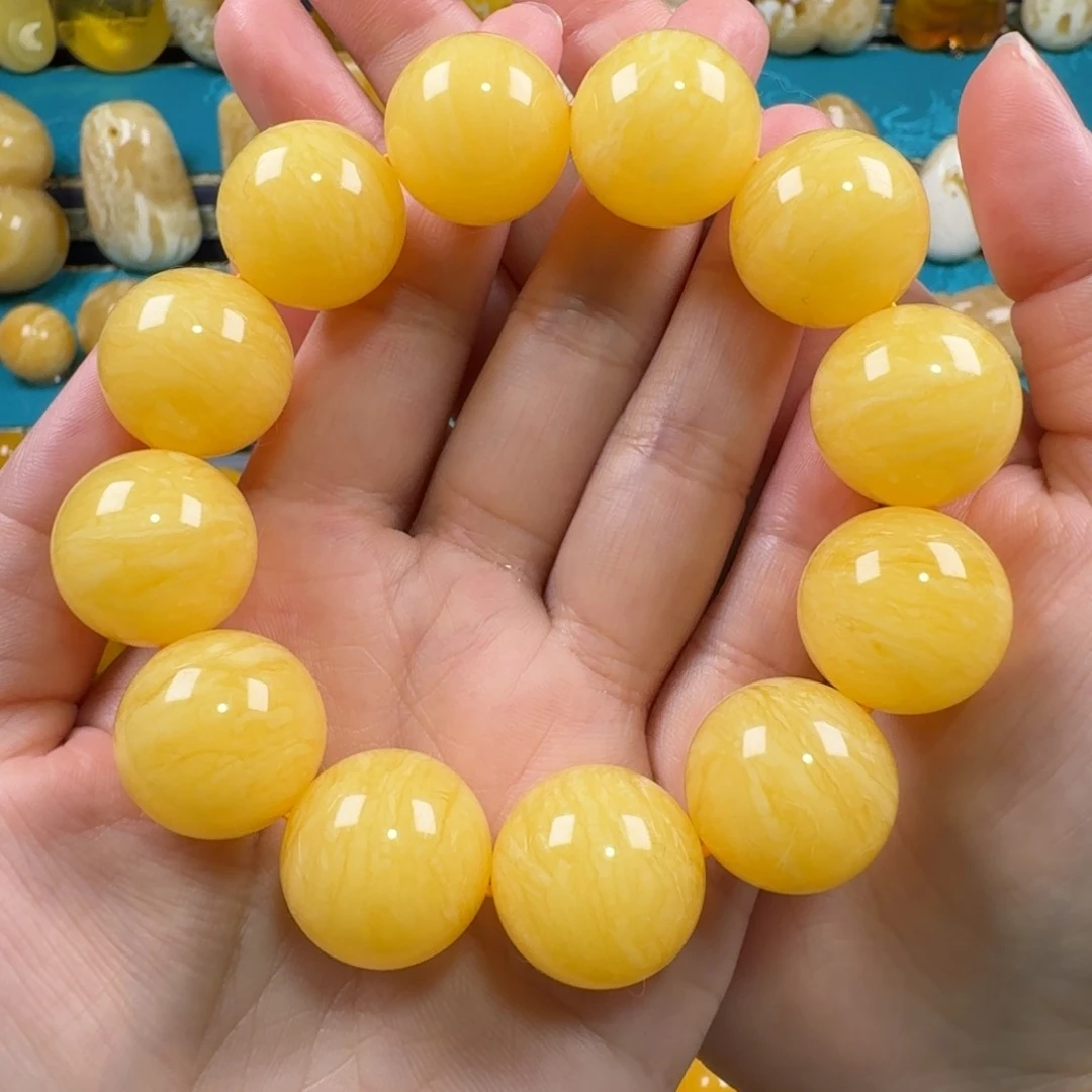 未镶嵌琥珀手链蜜蜡