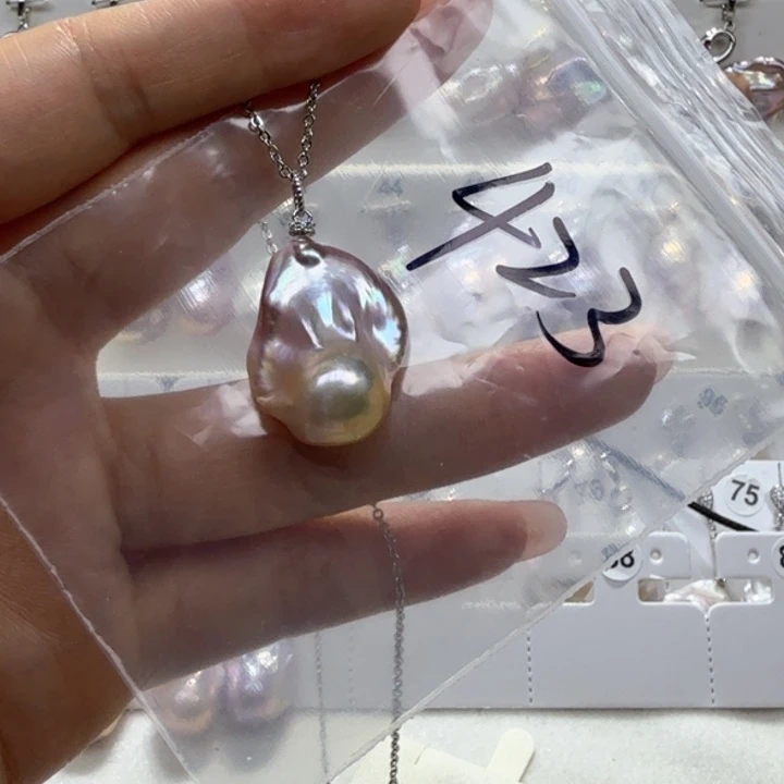 虾***饭淡水珍珠未镶嵌颈饰