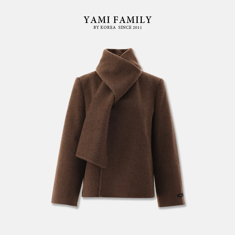 YM 542 秋冬大衣短款时尚休闲简约时尚百搭经典保暖双面羊毛大衣