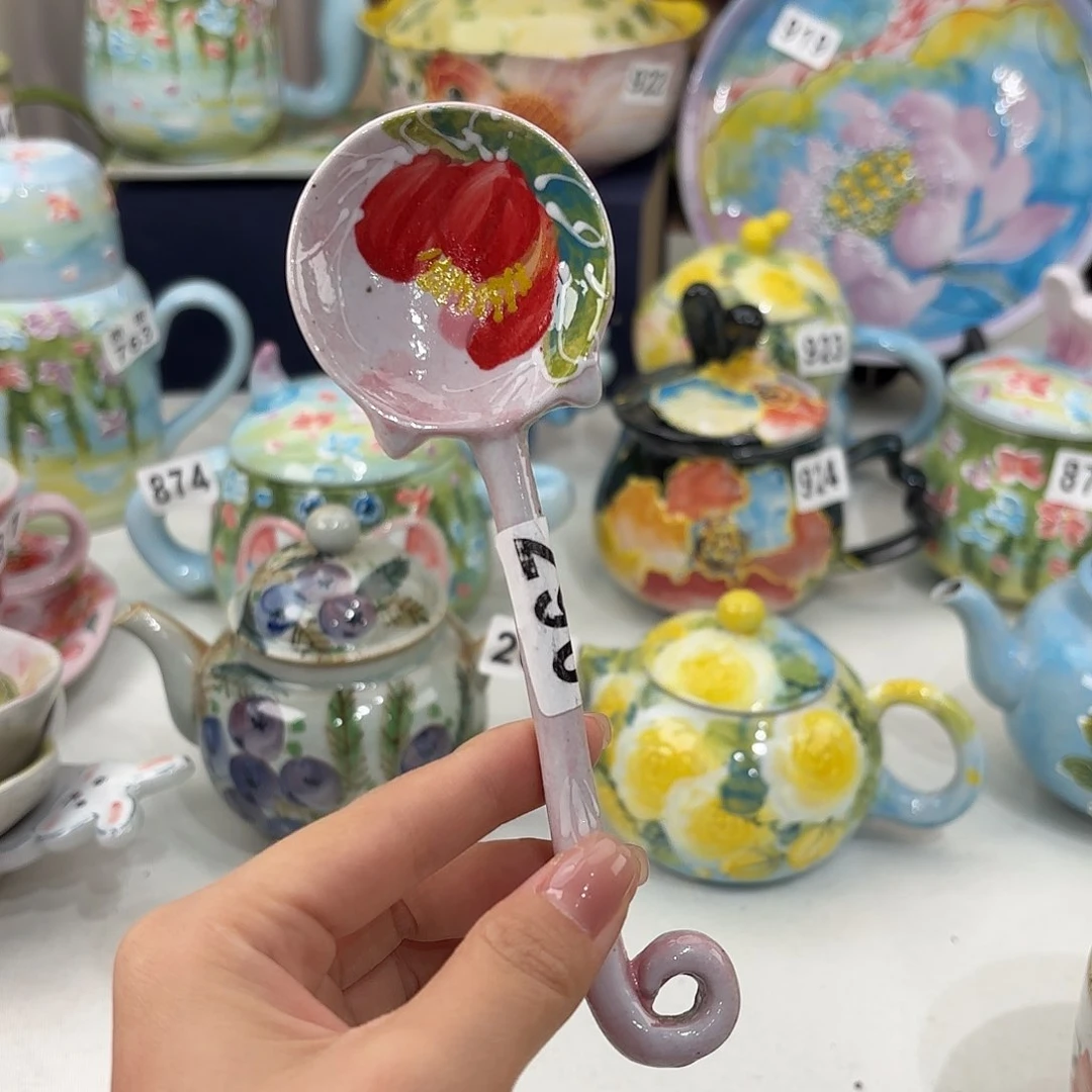景德镇手绘高温釉下彩陶瓷茶具